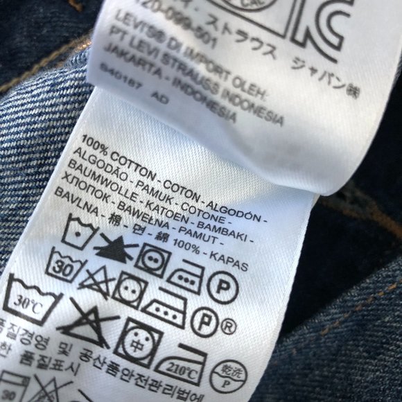 LEVI'S RED TAB DENIM TRUCKER VEST SMALL - Picture 7 of 8